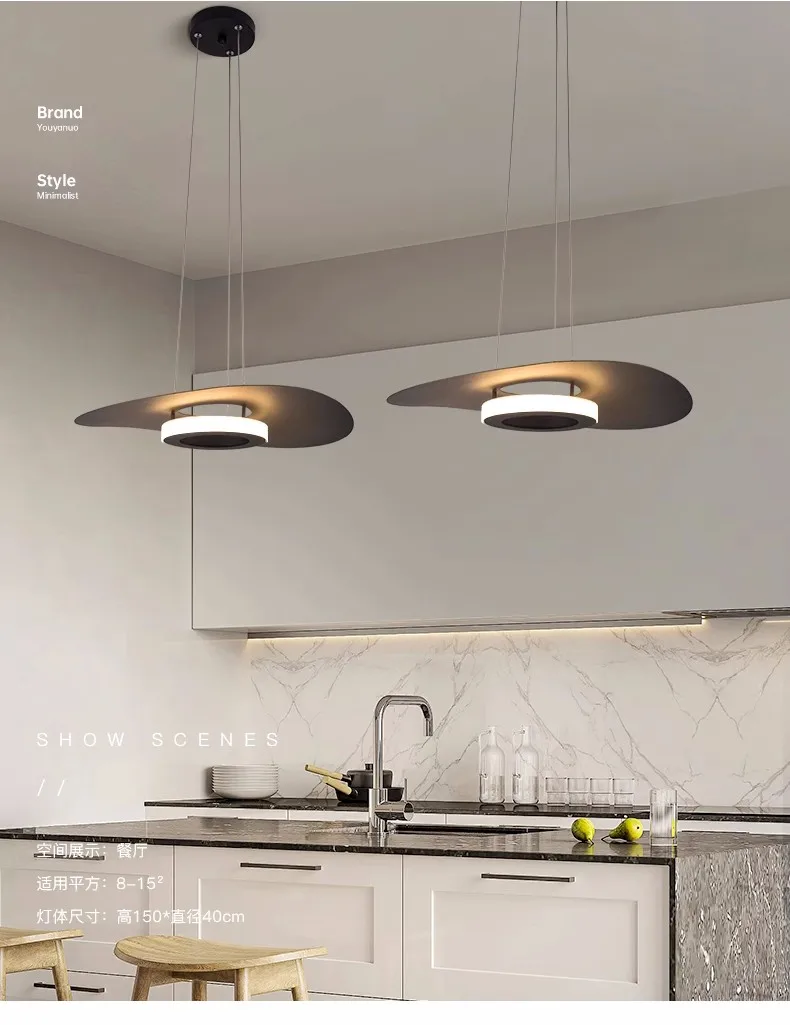 Pendant Light - Nordic LED Changeable Light Metal Lamp Image 6