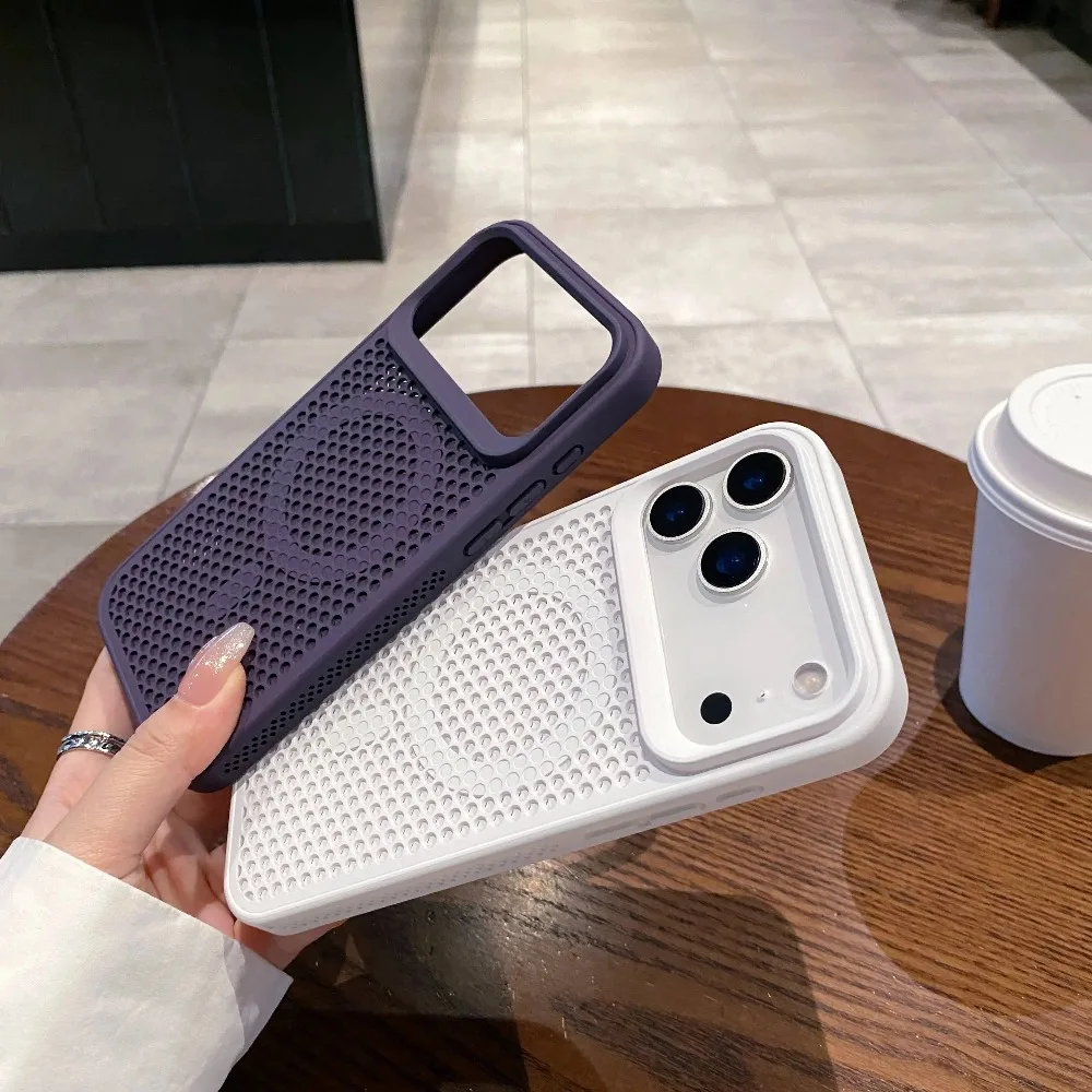 Breathable Magnetic Hard Phone Case with Cooling Heat Dissipation