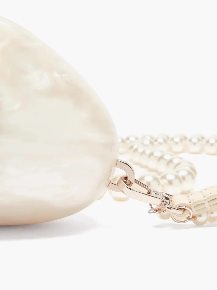 Mini Pearl Bag Crossbody Beaded Necklace Shoulder Handbag Egg Evening Fashion Totebag Women Hand Lady Phone Handbags Small Woman 3