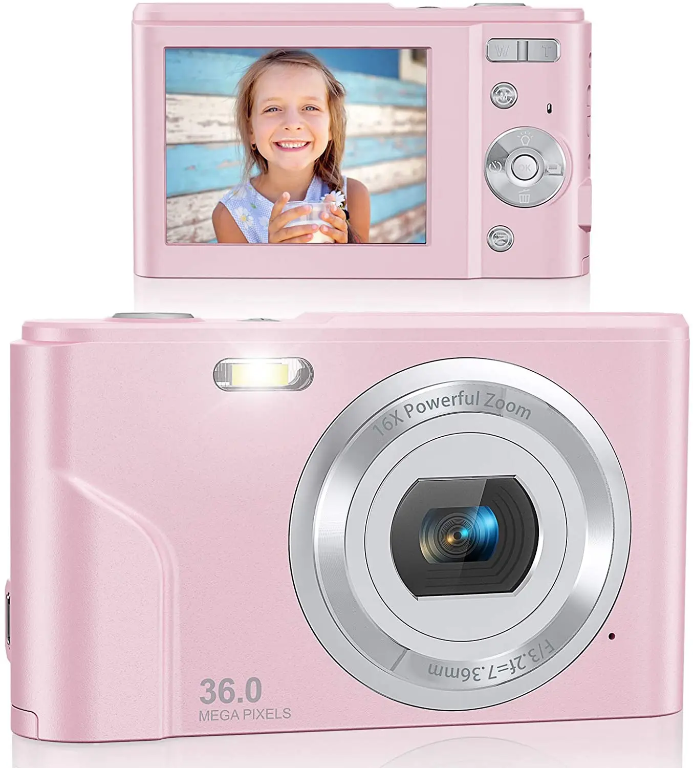 

NeW Digital Camera 48.0MP Vlogging Camera 16X Digital Zoom LCD Screen Compact Portable Mini Cameras For Students, Teens,