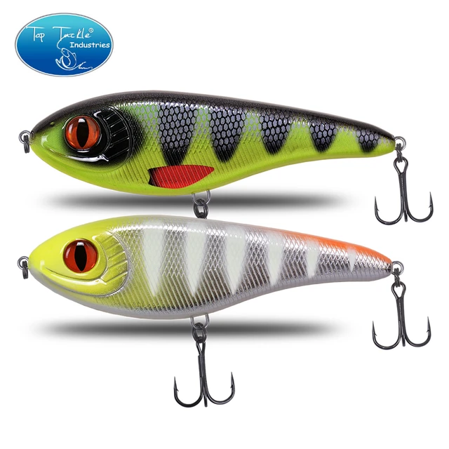 Slow Sinking Jerk Bait Lure, Freshwater Fishing Lure, Hard Wobbler,  Suspending Pike Bass and Musky, Free Shipping