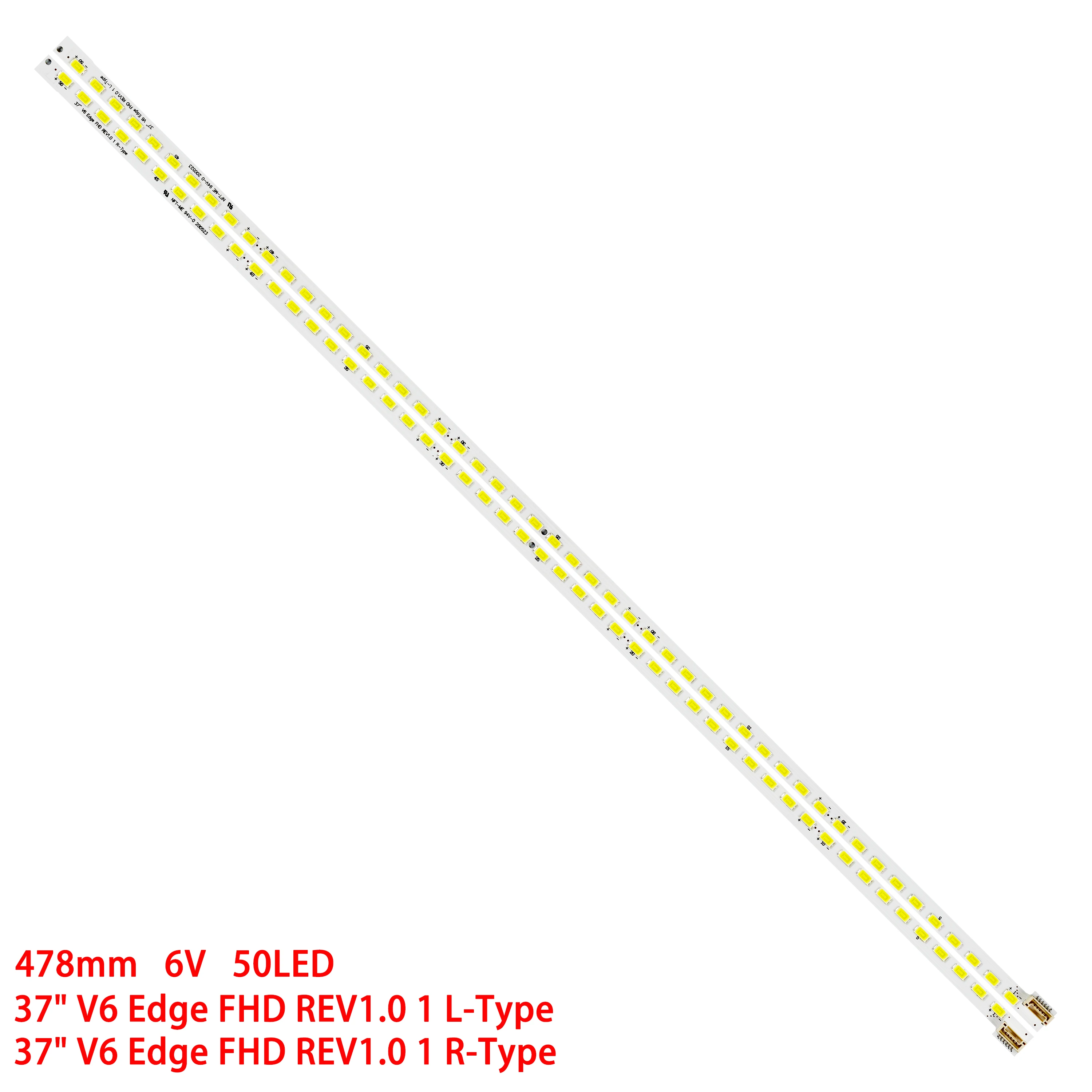 Retroiluminação Led Tira 50led para lg 37rl853 37lv355u 37lv3500 37lv375s 37e82rd 3660l0385a 37 v6 Borda Fhd Rev1.0 Lc370eun sd v2