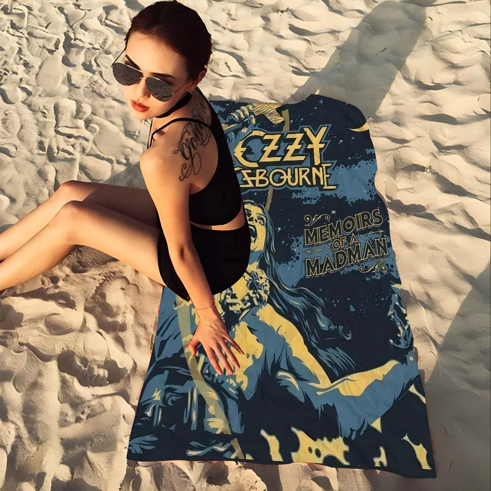 Heavy Metal Band Rock Ozzy Osbourne Band Towel Microfiber Beach Towel Absorbent Quick Dry Soft Yoga Mountain Climbing Towel 2