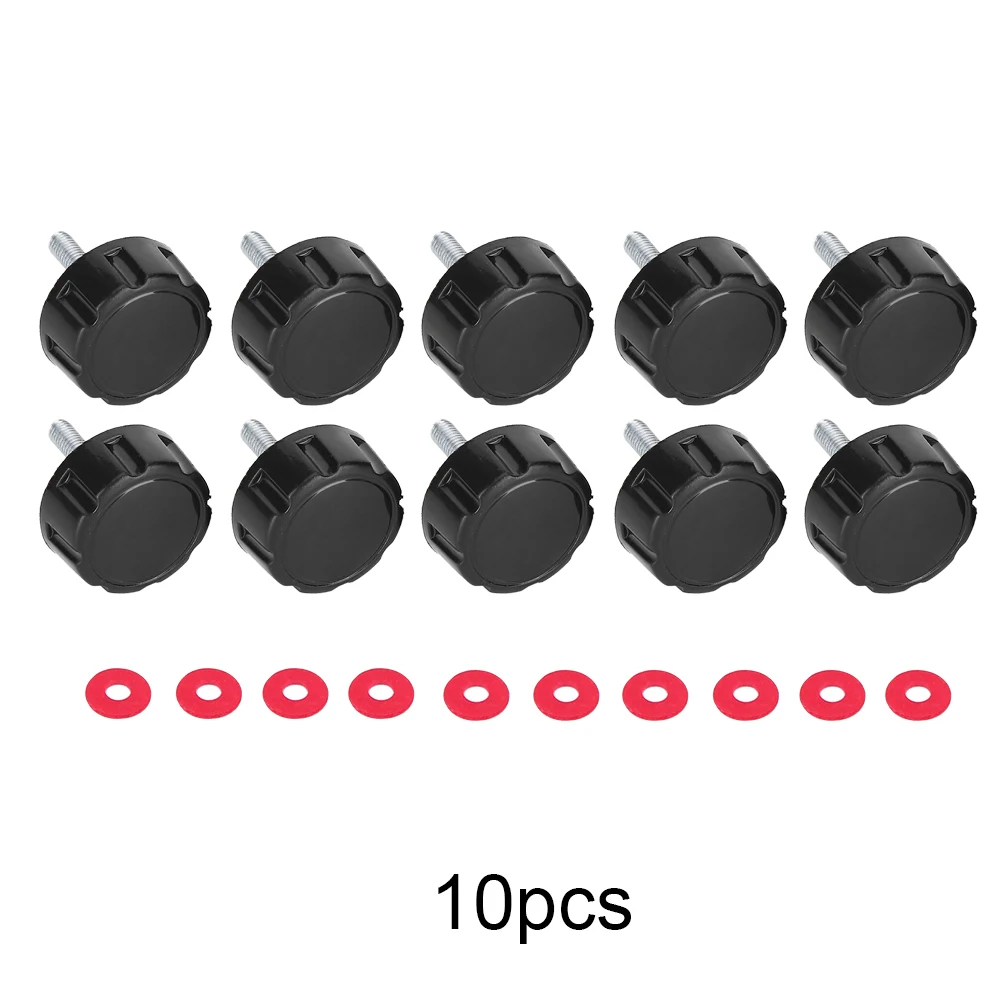 Practical Durable Fishing Reel Handle Screw Nut Covers with Gaskets for Fishing Spinning Reel Handle 10 Pcs fishing reel fishing tackle accessory