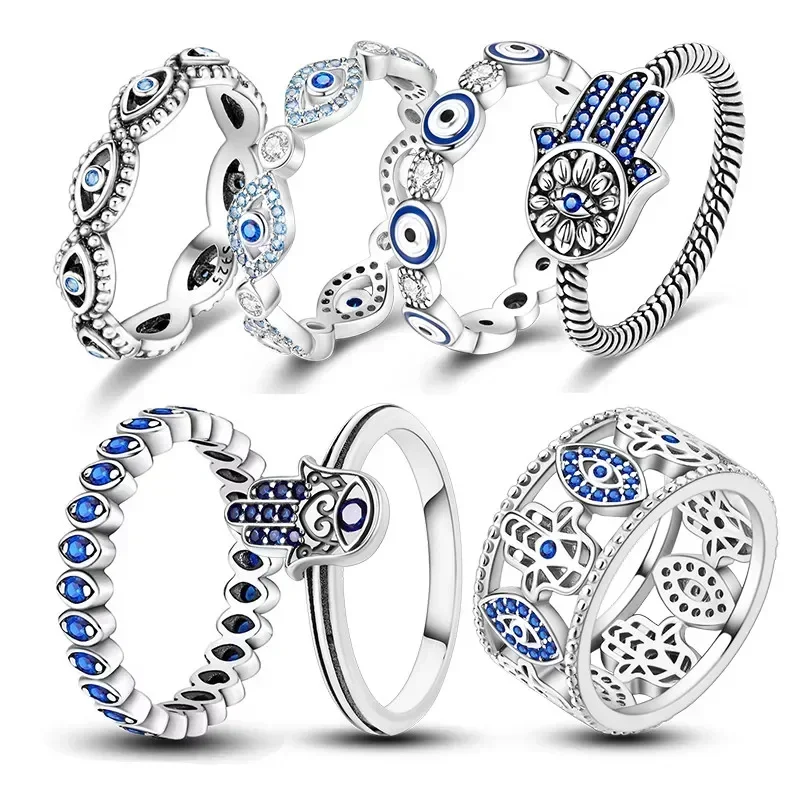 Sterling Silver 925 Ring Stackable Infinite Heart Daisy Flower for Women silver ring,silver rings
