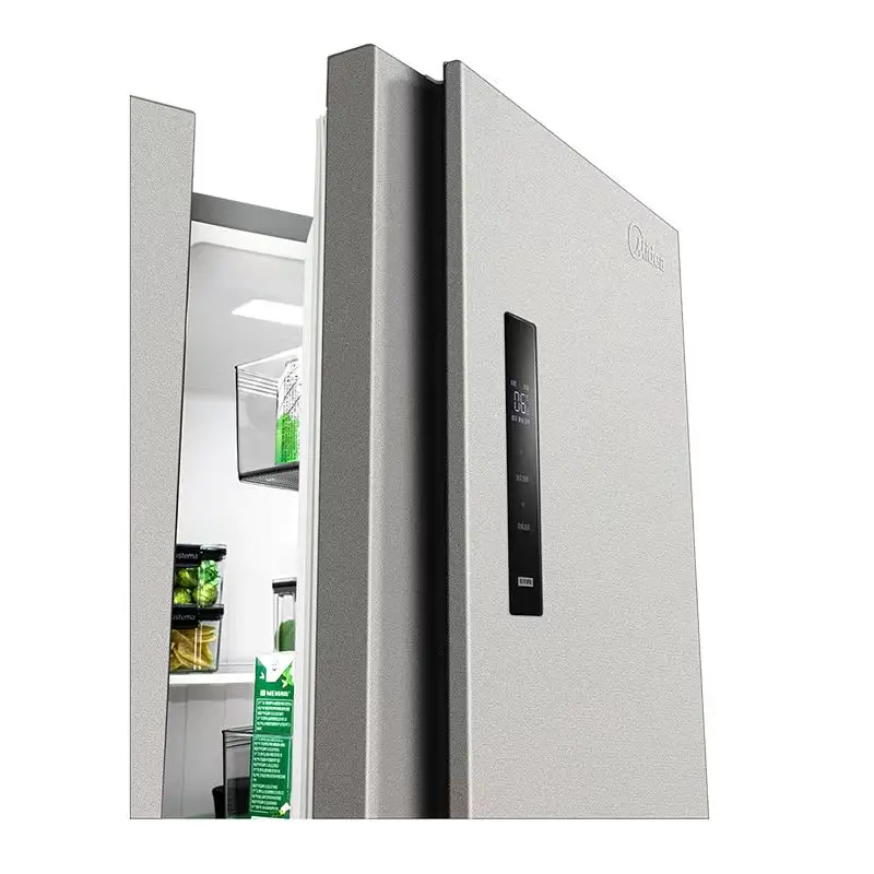MEPS 2 Stars French Door Stainless Steel Side-by-Side Freezer Electric New Condition with Compressor Household Use Refrigerator