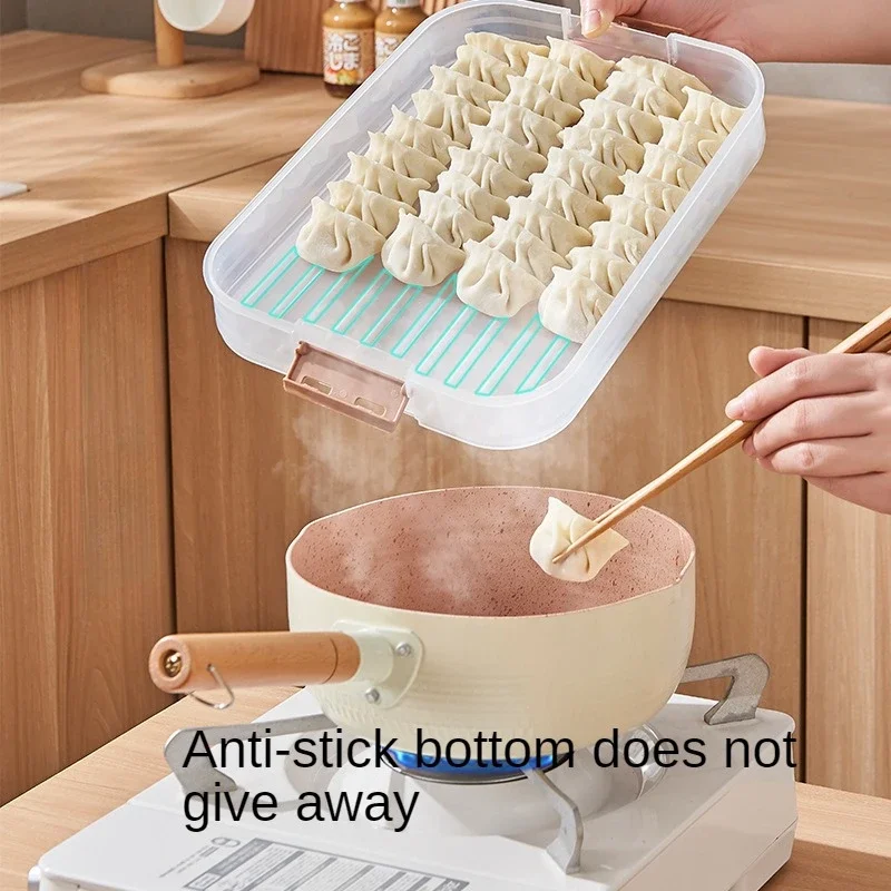 Multilayer Kitchen Food Grade Multilayer Dumpling Storage Box for Freezing and Fresh Keeping with Sealed Refrigerating Function 2