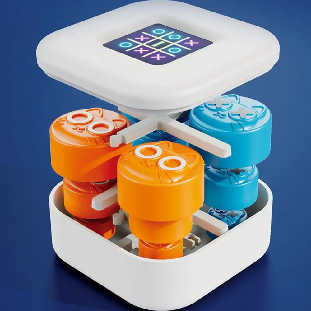 Noughts and Crosses Tac Toe Games Educational Developing Intelligent Handheld Bolt Game 2 Players Montessori Puzzle Table Game