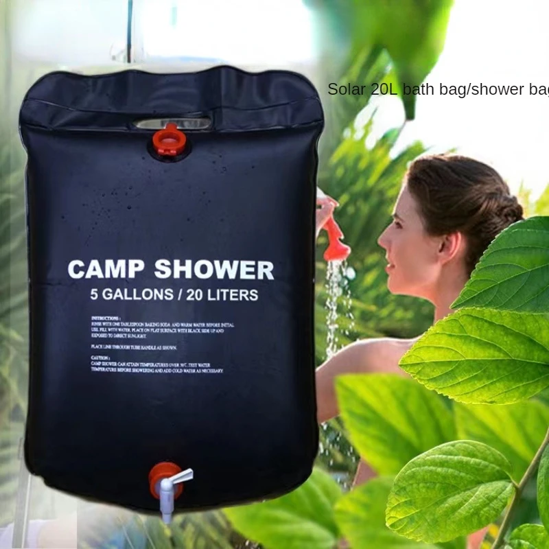 

Portable Shower Bag Camping Shower Bag with Removable Hose on-Off Switchable Shower Head for Camping Trekking Outdoor Activities