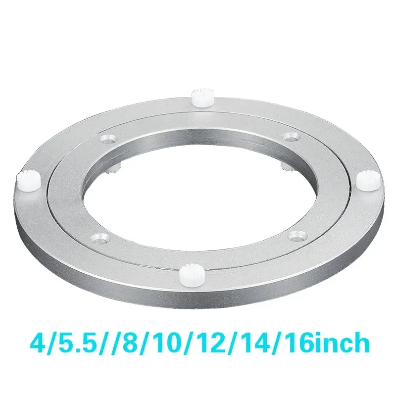 

6 Sizes Round Shape Turntable Plate Table Smooth Swivel Rotating Table Aluminium Alloy Rotating Bearing Lazy Susan Turntable