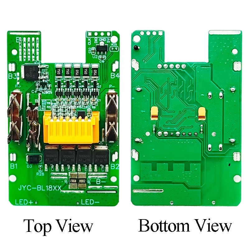 Makita 18V 리튬 이온 배터리 케이스 BL1830 BMS PCB 밸런스 충전 보호 회로 기판 전력 디스플레이 키 BL1860 용 4PCS