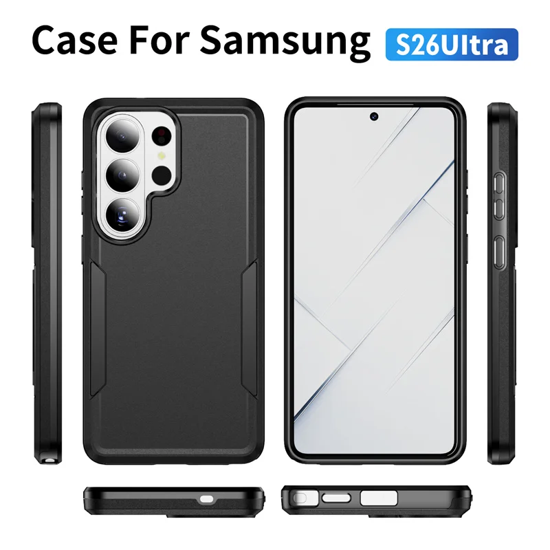 Luxury Shockproof Armor Phone Case - Rugged Hard Back Cover