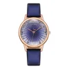 Creative Striped Quartz Watch Simple Leather Shiny Crystal Aesthetic Clock Everyday Versatile Business Women Wristwatch 2024 1