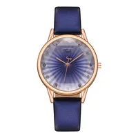 Creative Striped Quartz Watch Simple Leather Shiny Crystal Aesthetic Clock Everyday Versatile Business Women Wristwatch 2024 1