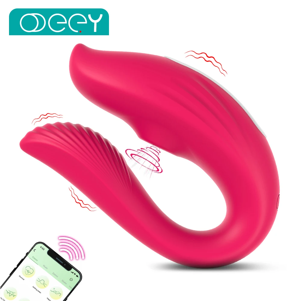 Drahtlose Fernbedienung Saugen Vibrator Tragbare U-förmigen Dildo Oral Sex Klitoris Massager Dual Stimulation Erwachsene Paar Sex Spielzeug für Frauen