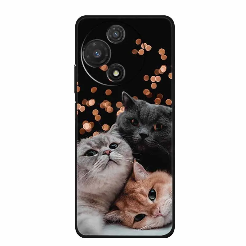 Shockproof Black Silicone TPU Soft Back Cover - Durable Phone Case