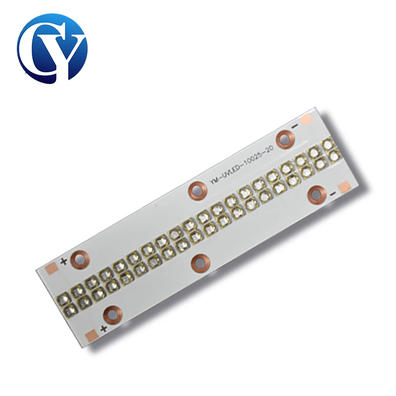 3535 UV LED 모듈 120W 자외선 램프 접착제 경화 빛 365nm 385nm 395nm 405nm 석영 렌즈 칩 비즈