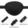 1Pc Pirate Eye Patch Soft Black Sponge Pirate Eye Mask Pirate Costume Halloween Party Cosplay Props Single Eye Patch For Adults 2