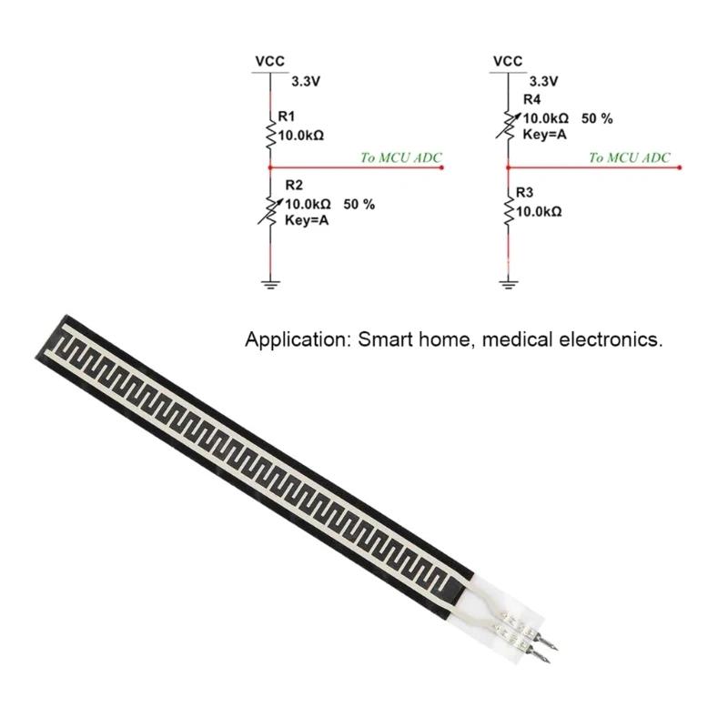 Sourcing Map Thin Film Pressure Sensors – FSR408 Force Sensing Resistors For DIY & Smart Projects (2 Pack)