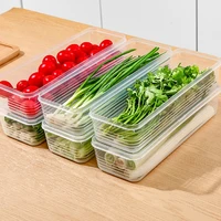 Boîtes de rangement pour réfrigérateur, cebolonnes, boîte fraîche, récipient alimentaire, stockage au froid, bac à légumes, organisateur de réfrigérateur scellé 3