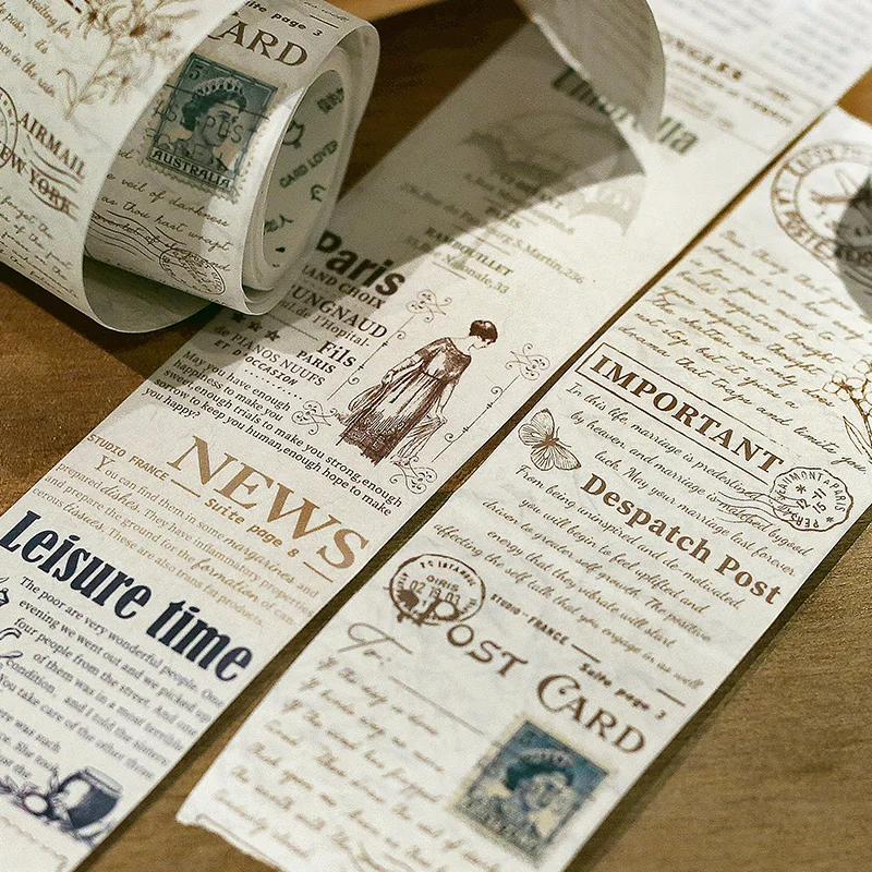 5cm*3m/Roll set washi tape gilding words series vintage English saying stickers decoration for DIY Kraft scrapbo paper tape