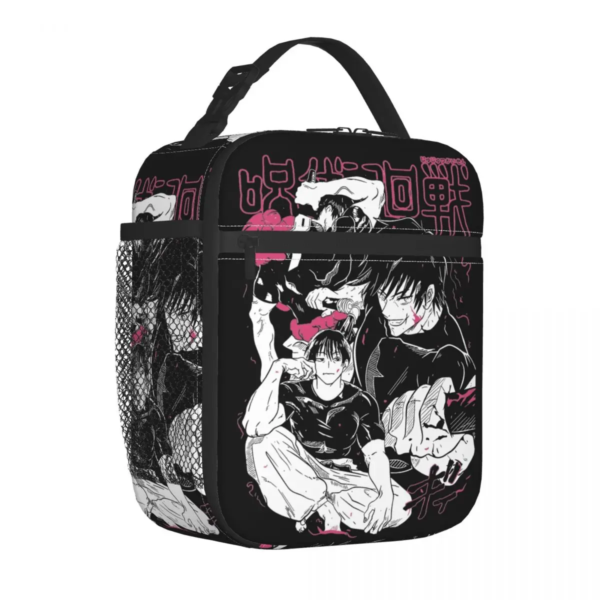 Toji Fushiguro JJK Anime Lunch Bags Thermal Bag Reusable Leakproof Tote Lunch Box Bento Pouch Beach Travel