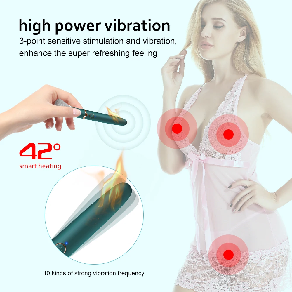 Female Sex Toys Vaginal Vibrators Rechargeable 10 Speed Make Up Brush Magic AV Wand