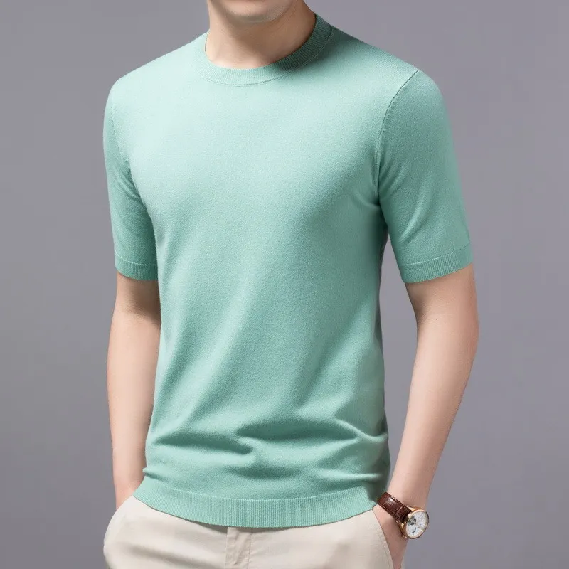 Superfine Merino Cashmere T shirt Men Base Shirt Wicking Breathable Quick Dry Anti-Odor No-itch Short Sleeve Tee Tops 3