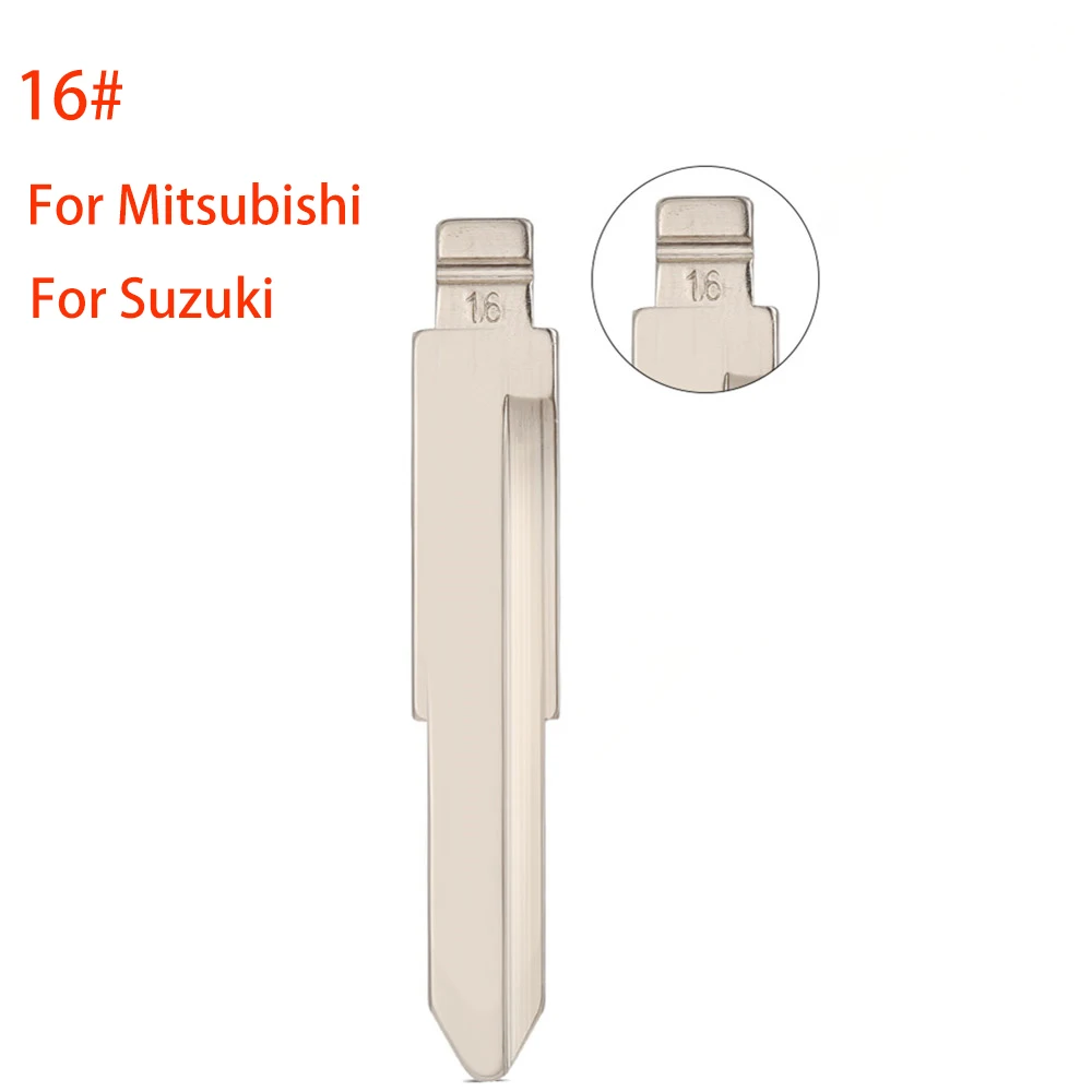 10/20/50pcs Metal Blank #16 Uncut Flip KD VVDI Remote Car Key Blade for Mitsubishi Suzuki Alto Car Key Replacement