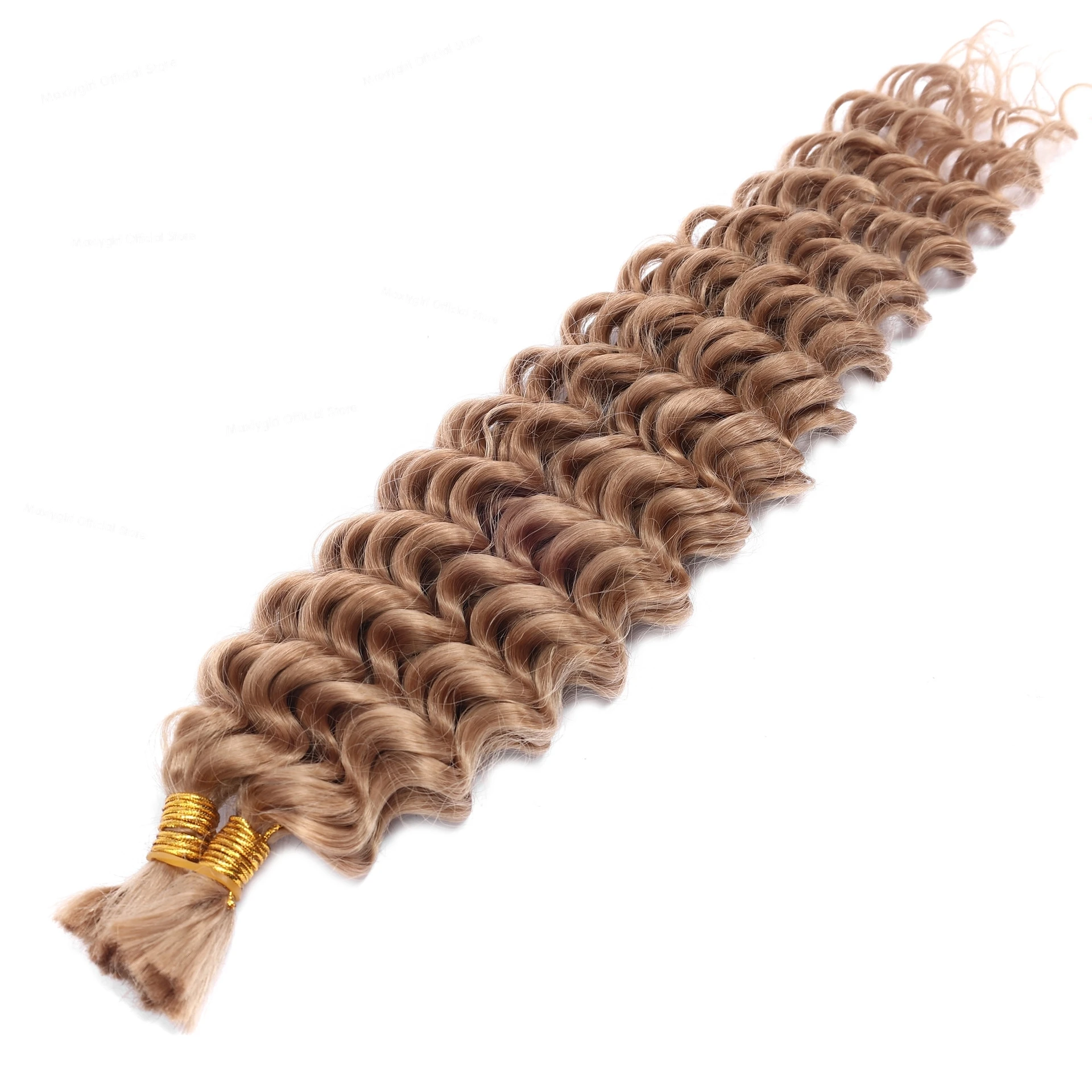 Natural 18 24 30 Inch Human Hair Bulk Water Wave No Weft Hair Bundles Virgin Curly Bulk for Boho Braided Extensions
