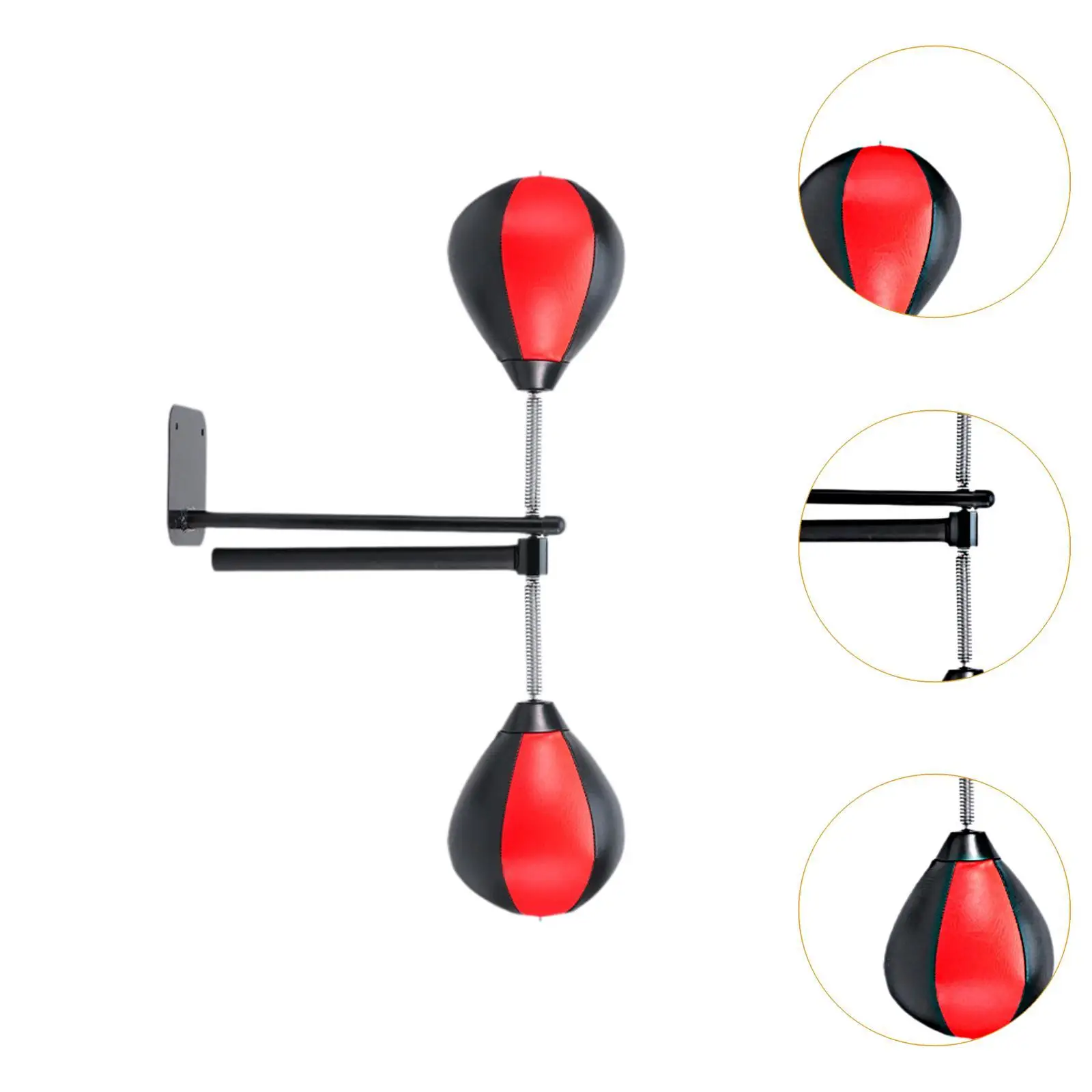 Wall Mounted Boxing Bar with Adjustable Speed Training Balls for All Ages