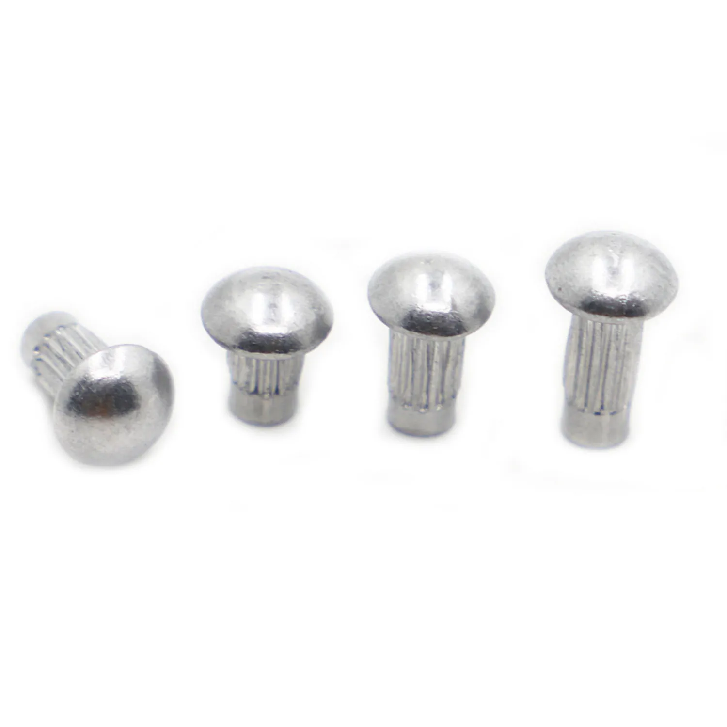 50/100pcs GB827 M2 M2.5 M3 M4 Aluminum Round Button Head Knurled Shank Solid Rivet for Label Name Plate rivets and fasteners rivets and screws