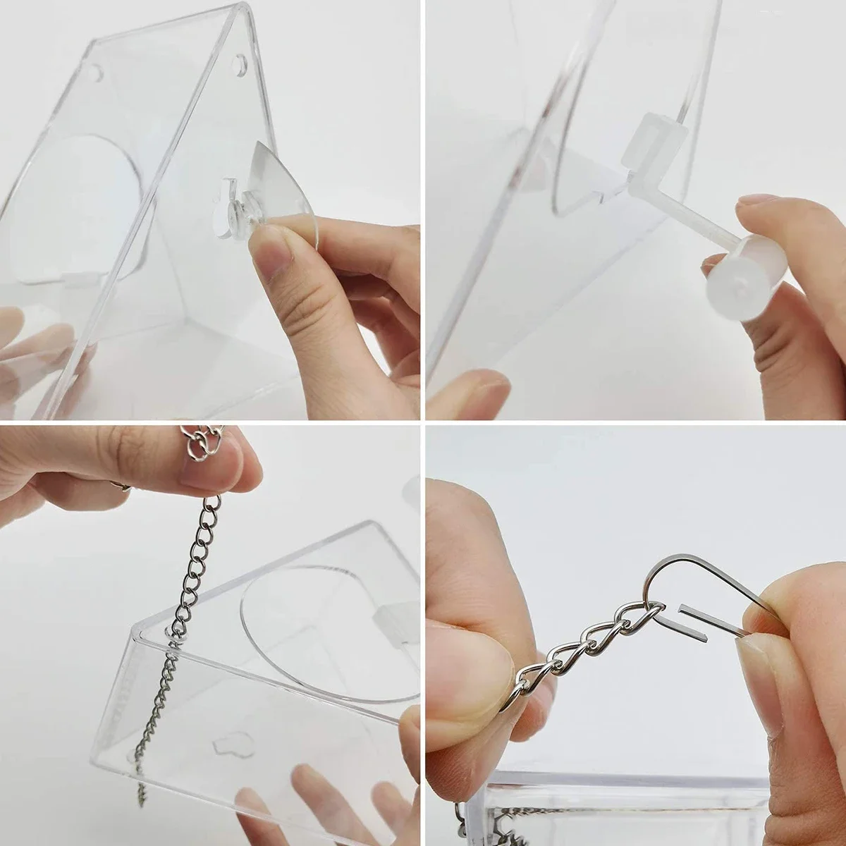 Clear Acrylic Bird Feeder 5