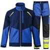 Safety Working Suit for Man Mechanic Workshop Uniforms Hi Viz Vis Tear Resistant Work Jacket and Reflective Work Pants Men Set 3