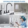 850ML/1050ML Stainless steel Wall Mount Soap Dispenser Bathroom Liquid Soap Detergent Shower Gel Storage Bottle Toilet Kitchen 5
