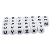 12mm 50Pcs Silicone Letters Beads English Alphabet Baby Teether For Personalized Name DIY Pacifier Chain Clip Toys BPA Free 3
