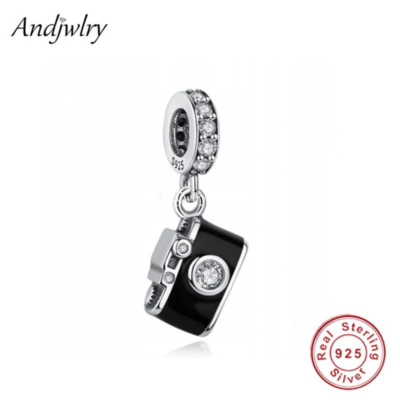 Fit Bracelet Charms Photographer Video Camera Dangle Charm Silver 925 Original Pendant Bracelet & Bangle Jewelry Berloque 3