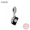 Fit Bracelet Charms Photographer Video Camera Dangle Charm Silver 925 Original Pendant Bracelet & Bangle Jewelry Berloque 3