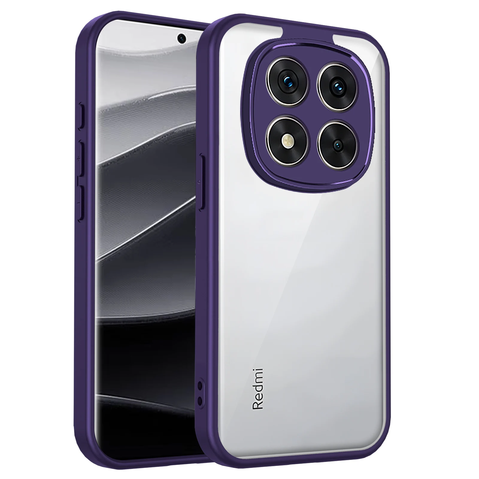 Enhanced Protective Clear Matte Silicon Bumper Phone Case with Air Cushion Technology