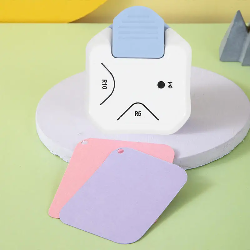 3 in1 Mini Round Corner Cutter Corner Durable Rounder Punch R4/R7/R10mm Paper Trimmer Round Corner DIY Paper Cutter Card