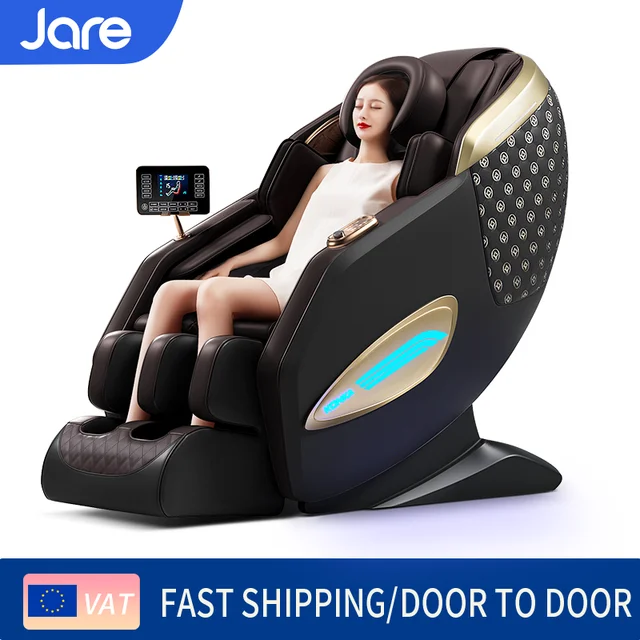 Jare JR-6687 Massage Chair 3D Flexible Movement Extended SL Double Track Zero Gravity Full Body Airbag Wrapped Relaxation Sofa