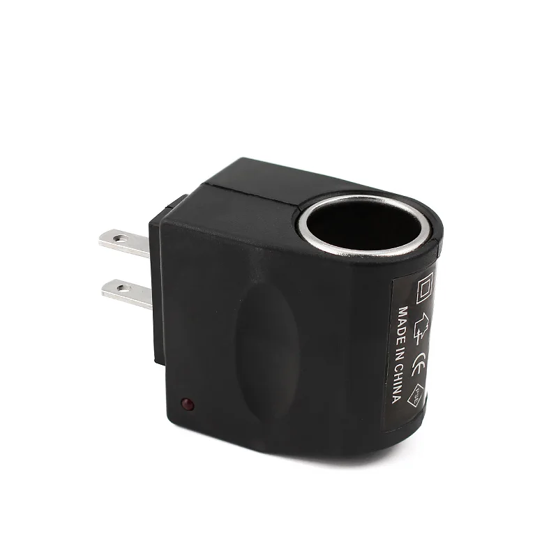 자동차 소켓이있는 AC 어댑터 220 12 볼트 플러그 어댑터 자동차 시가 라이터 DC 12V 0.5A 500mA Adaptador 전원 변경 EU 미국 플러그