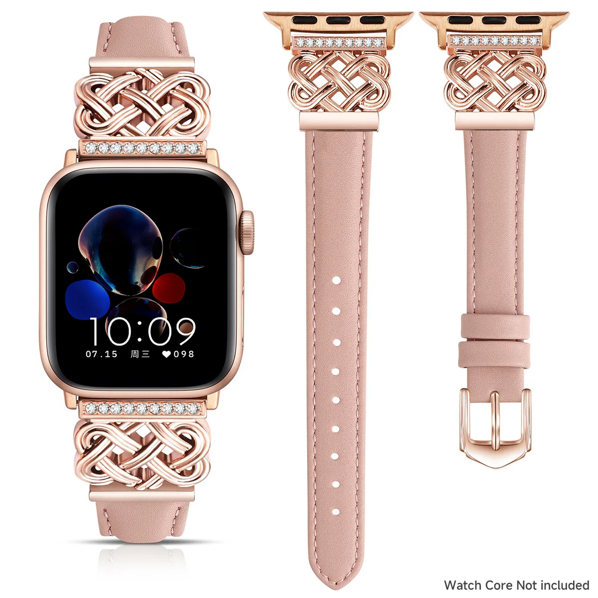 Elegant Leather Watch Strap for Women - Premium iWatch Accessory Collection
