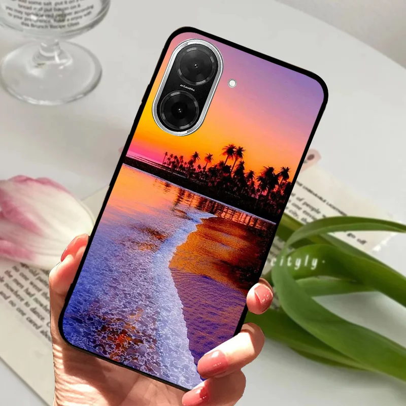 Fashionable Painted Soft Silicone Phone Case - Stylish Protective Cover