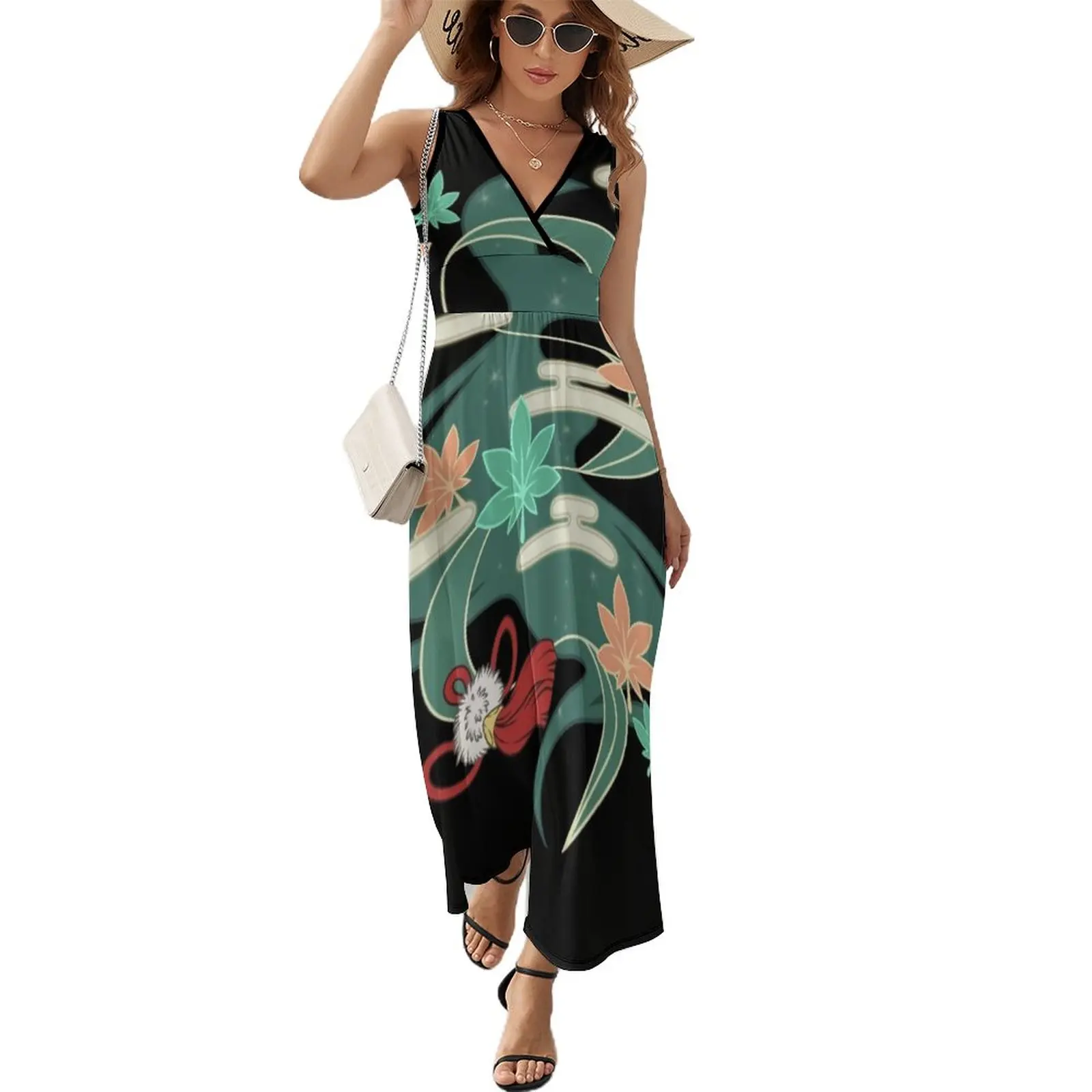 

Maple Winds Sleeveless Dress Elegant gown Women's summer dress