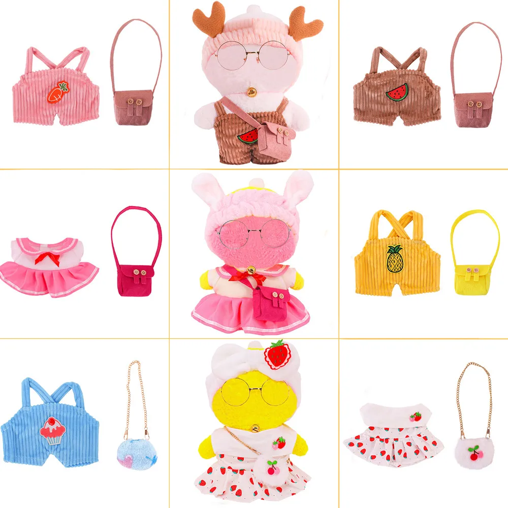 Duck Clothes Bag 30Cm Plush Toy Accessories 2Pcs Doll Clothes