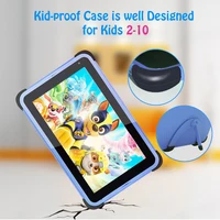 CWOWDEFU 7 "Tablet dziecięcy dla dzieci Android 11 2GB 32GB czterordzeniowy WIFI 6 Google Play D + Tablet dla dzieci z hebrajskimi dziećmi-wytrzymałe etui 5