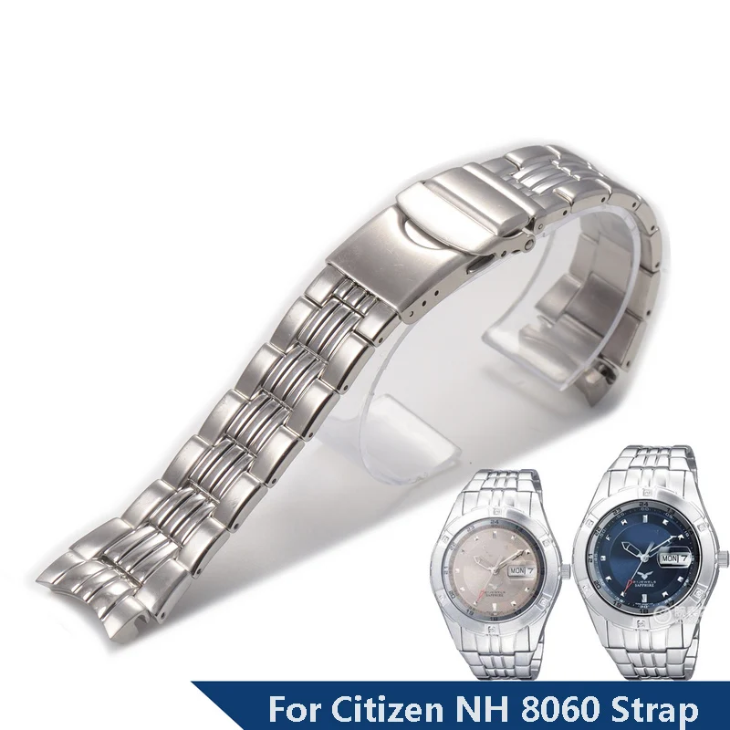 

Refined Steel Watch Band For Citizen NH 8060 Series 20mm Watch Chain Male Strap