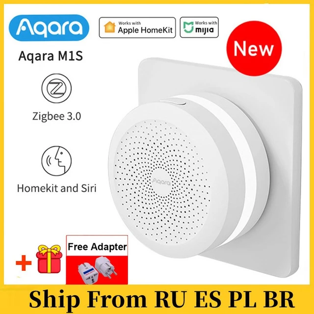 Aqara Hub M1S Wireless Smart Gateway ZigBee Connection Alarm System Monitor  Remote Control Center For Mi Home Homekit APP - AliExpress