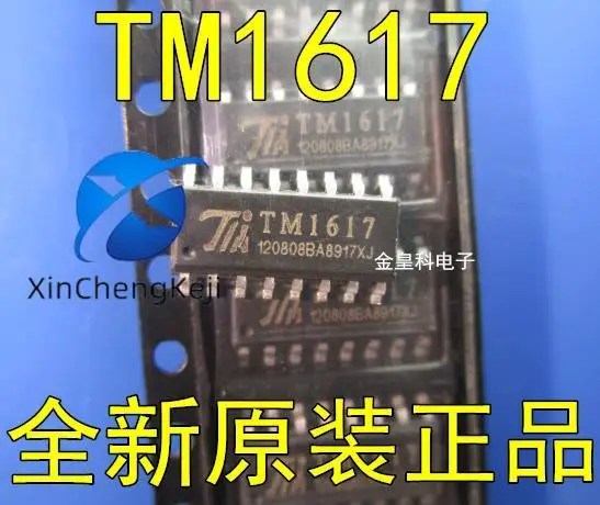 오리지널 LED 닉시 튜브 디스플레이 드라이버 IC, TM1617 SOP16, 30 개